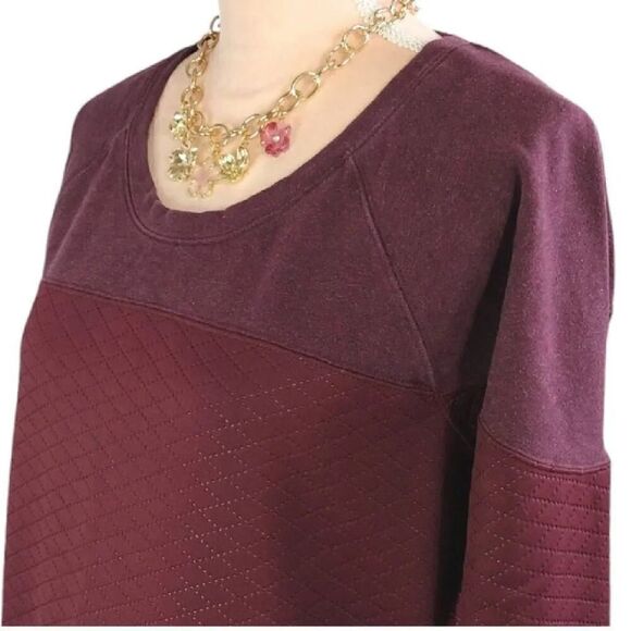 The North Face Burgundy Recover Up Crew Popover Sweater Large - Picture 4 of 15